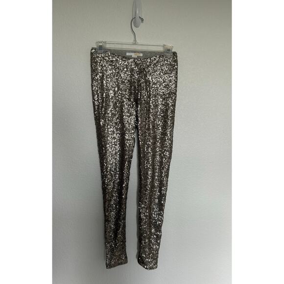 Amuse Society Charley Silver Sequin Leggings - XS - Picture 2 of 7